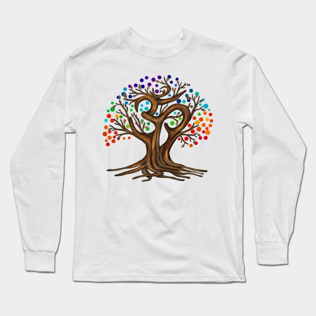 Om Tree Long Sleeve T-Shirt by Nartissima